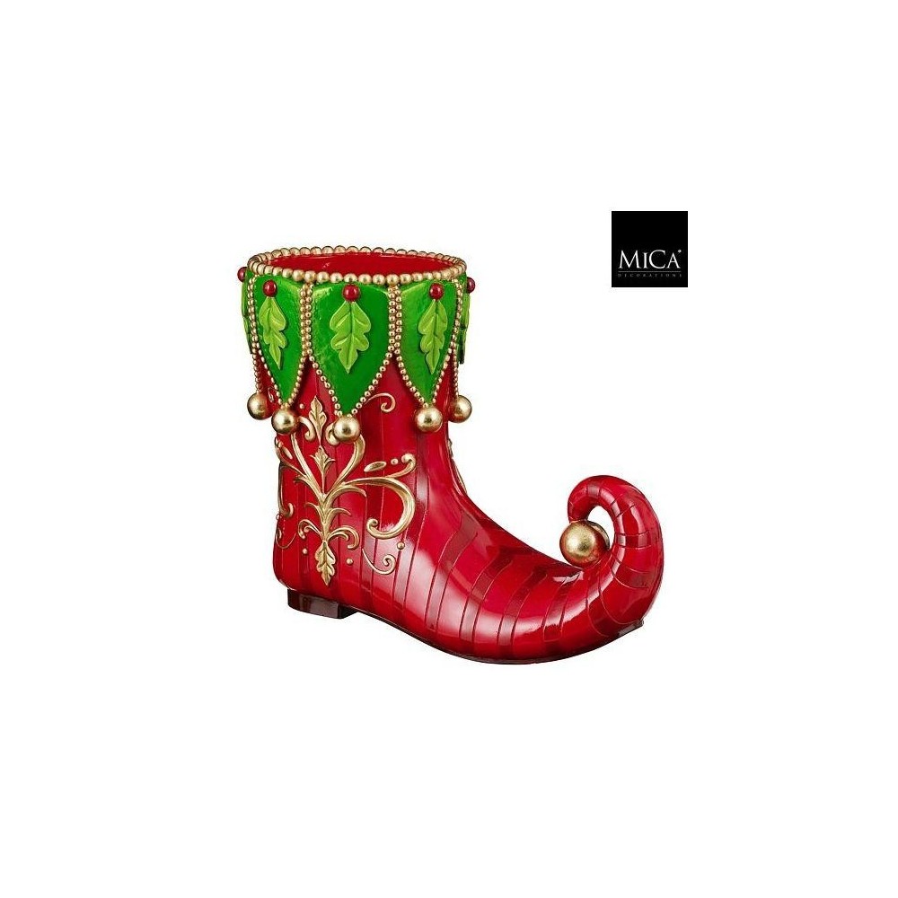 SCARPA ELFO DECORATA ROSSA H.43.5